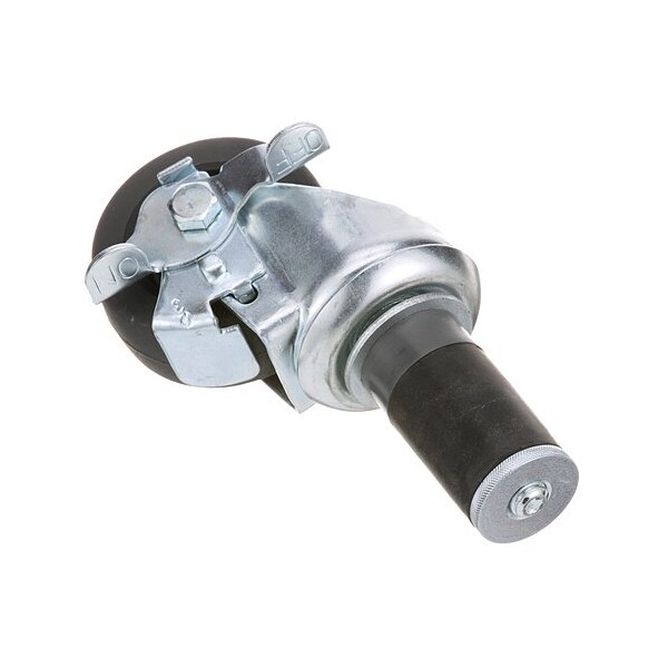 Allpoints Swivel Stm Castr W/Brk 3 W 1-1/2 Od Tubing 262401 - main